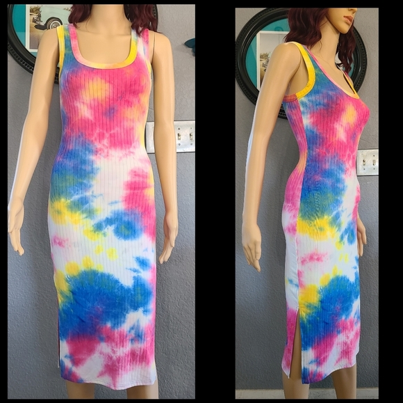 NWOT Awesome Tie Dye Dress - Picture 1 of 16
